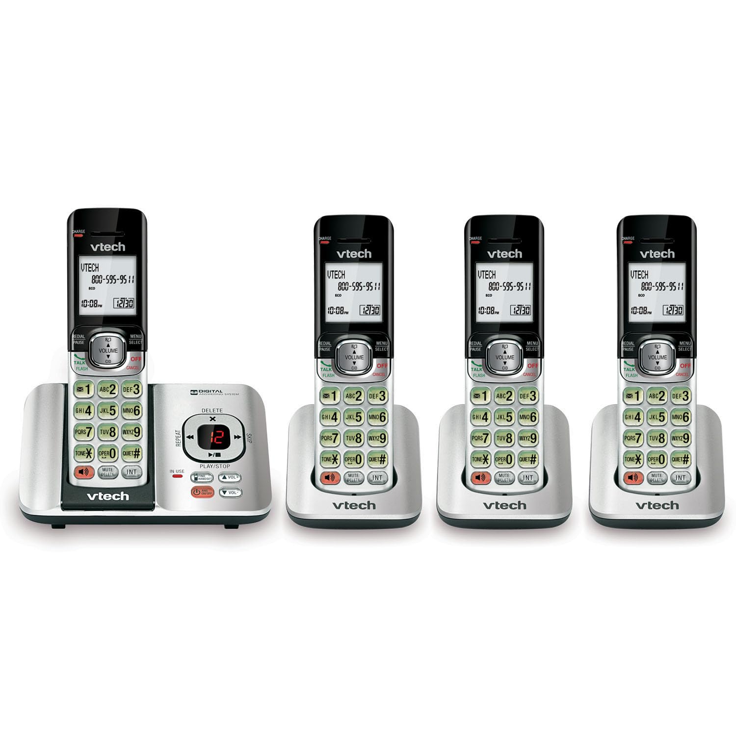 Foto 2 pulgar | Sistema De Respuesta Telefónica Vtech Cs6529-4 Dect 6.0 Con Identificador De Llamadas - Venta Internacional.