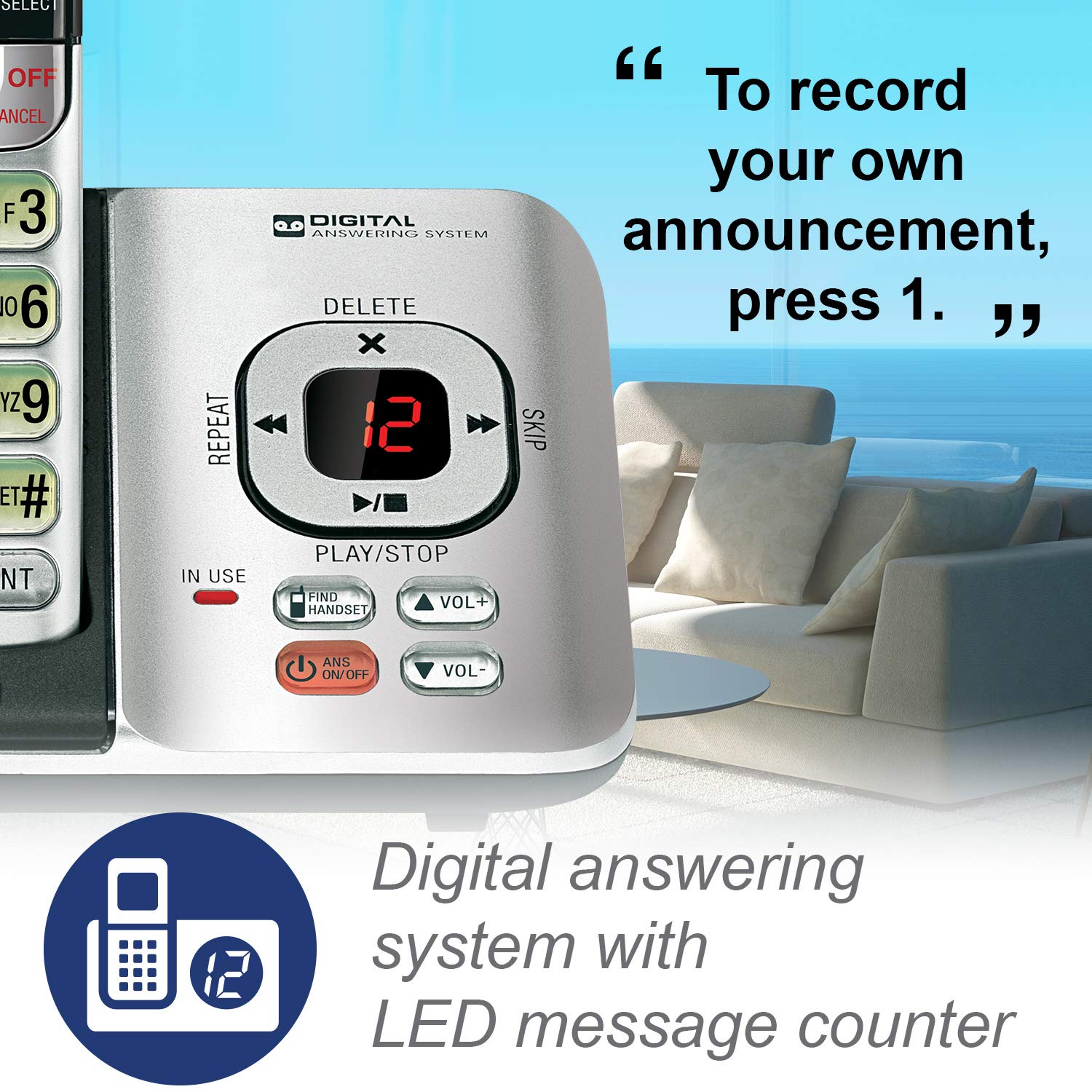 Foto 2 | Sistema De Respuesta Telefónica Vtech Cs6529-4 Dect 6.0 Con Identificador De Llamadas - Venta Internacional.