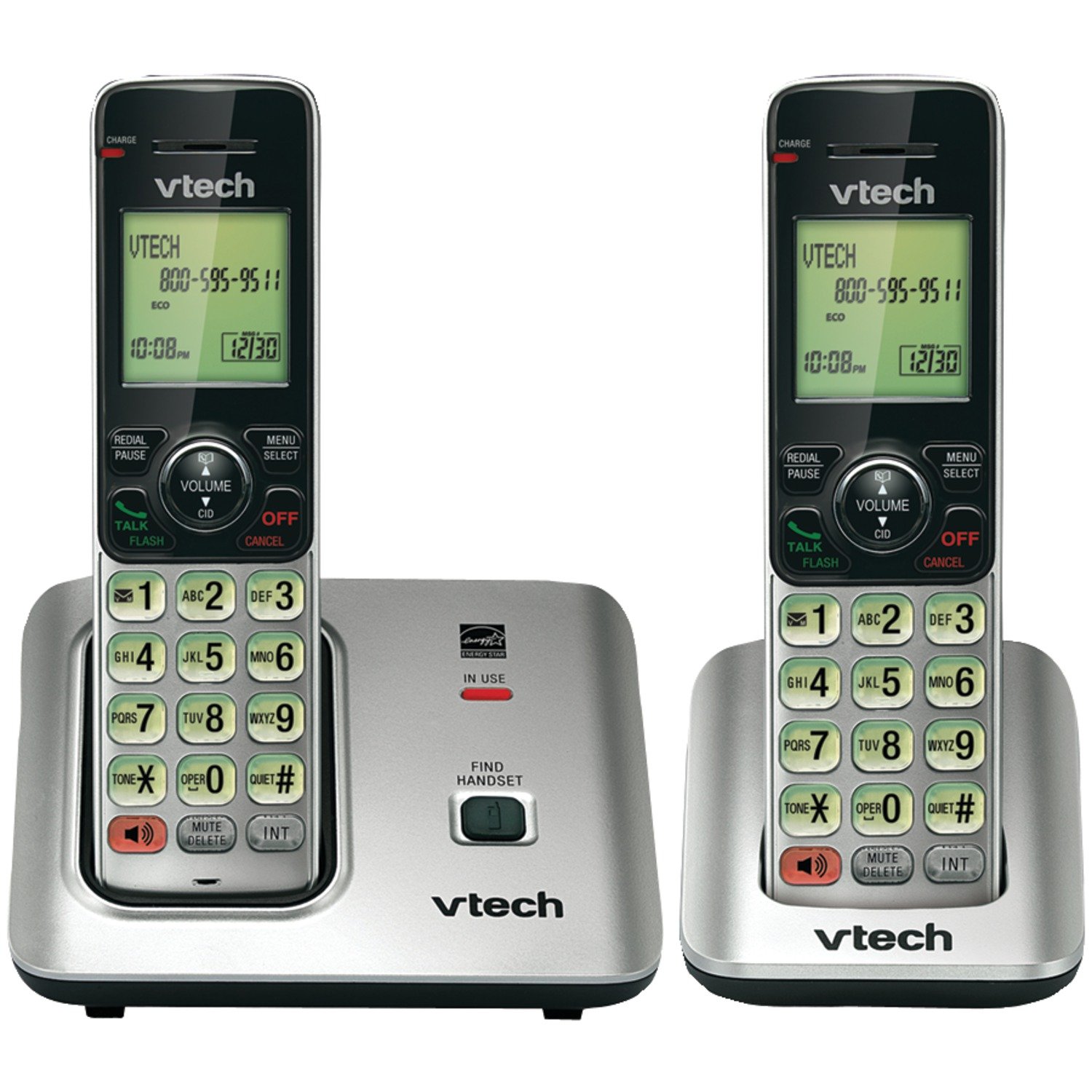Foto 7 pulgar | Teléfono Inalámbrico Vtech Cs6619-2 Dect 6.0 Con 2 Auriculares - Venta Internacional.