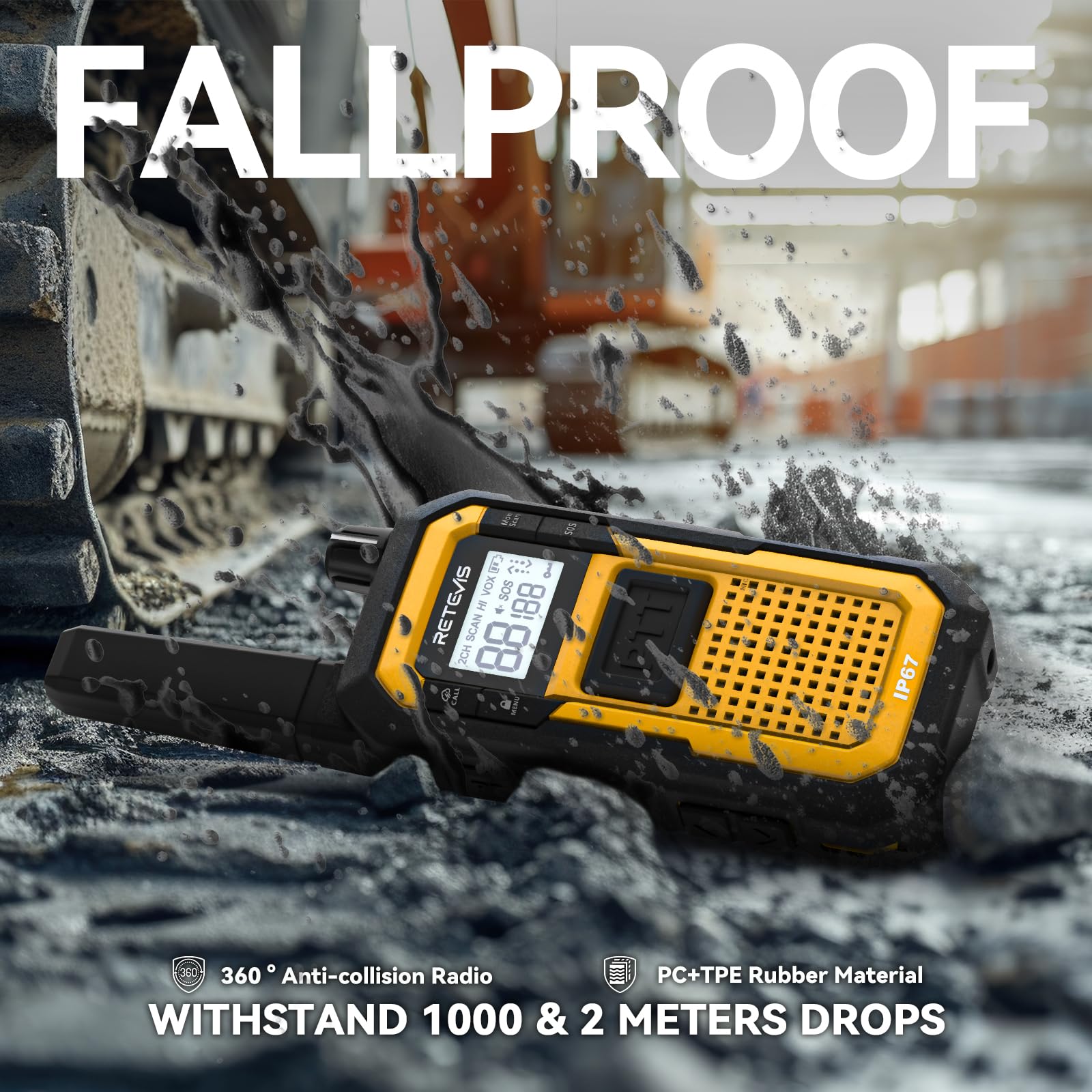 Foto 2 | Walkie Talkies Retevis Rb48, Resistentes, De Largo Alcance, Ip67, Paquete De 6 - Venta Internacional.