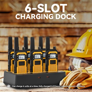 Foto 6 | Walkie Talkies Retevis Rb48, Resistentes, De Largo Alcance, Ip67, Paquete De 6 - Venta Internacional.