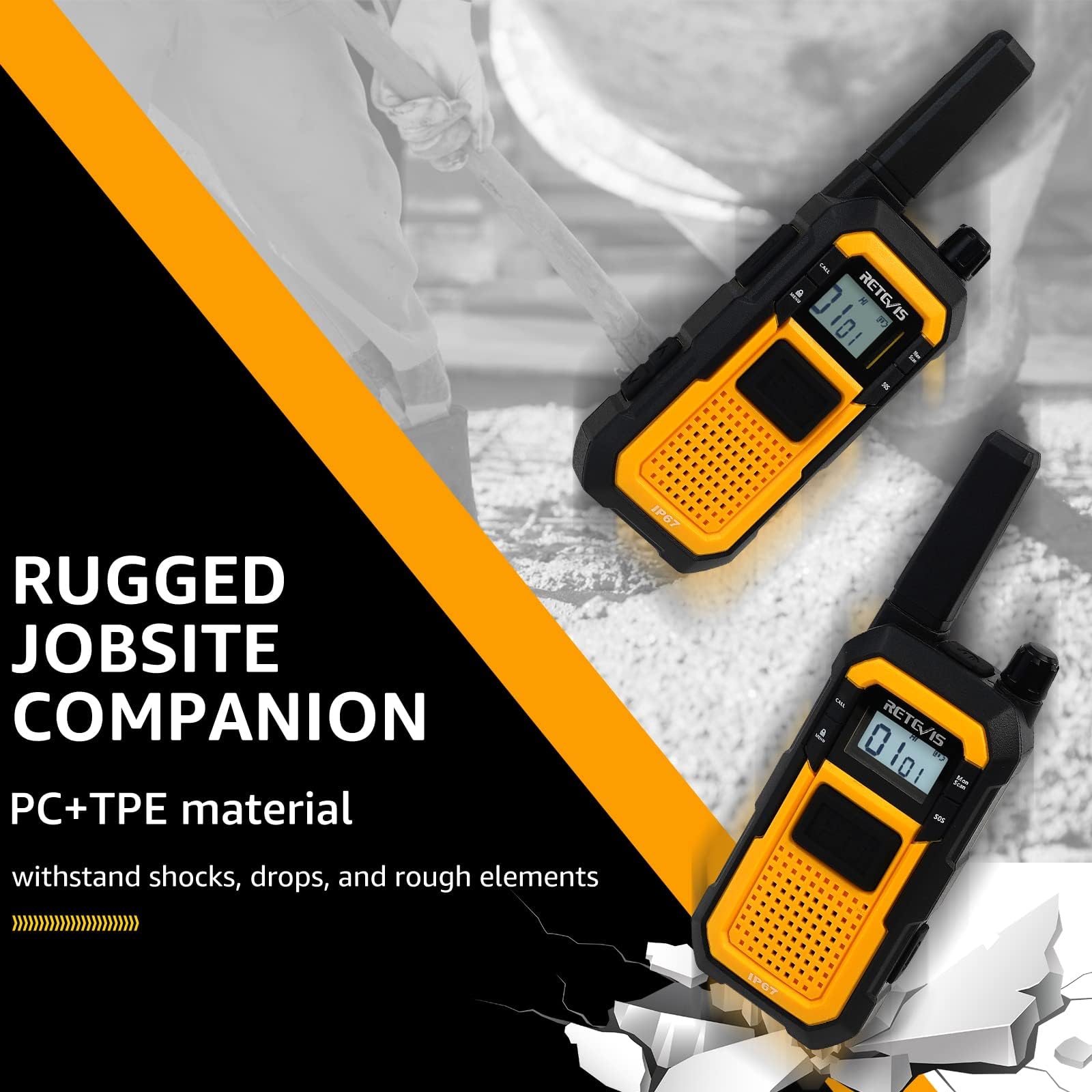 Foto 4 pulgar | Walkie Talkies Retevis Rb48, Resistentes Al Agua, Paquete De 4 Unidades - Venta Internacional.