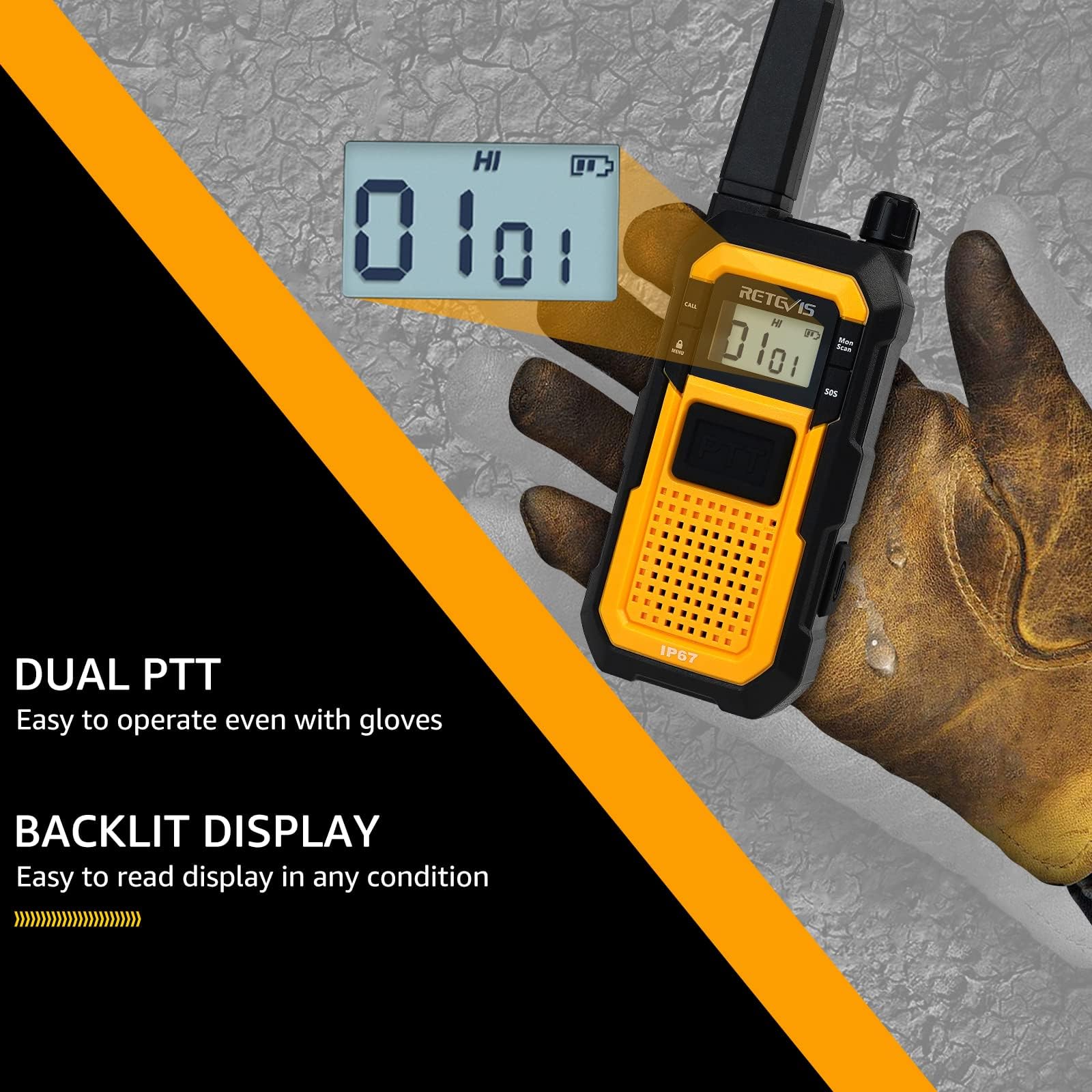 Foto 6 | Walkie Talkies Retevis Rb48, Resistentes Al Agua, Paquete De 4 Unidades - Venta Internacional.