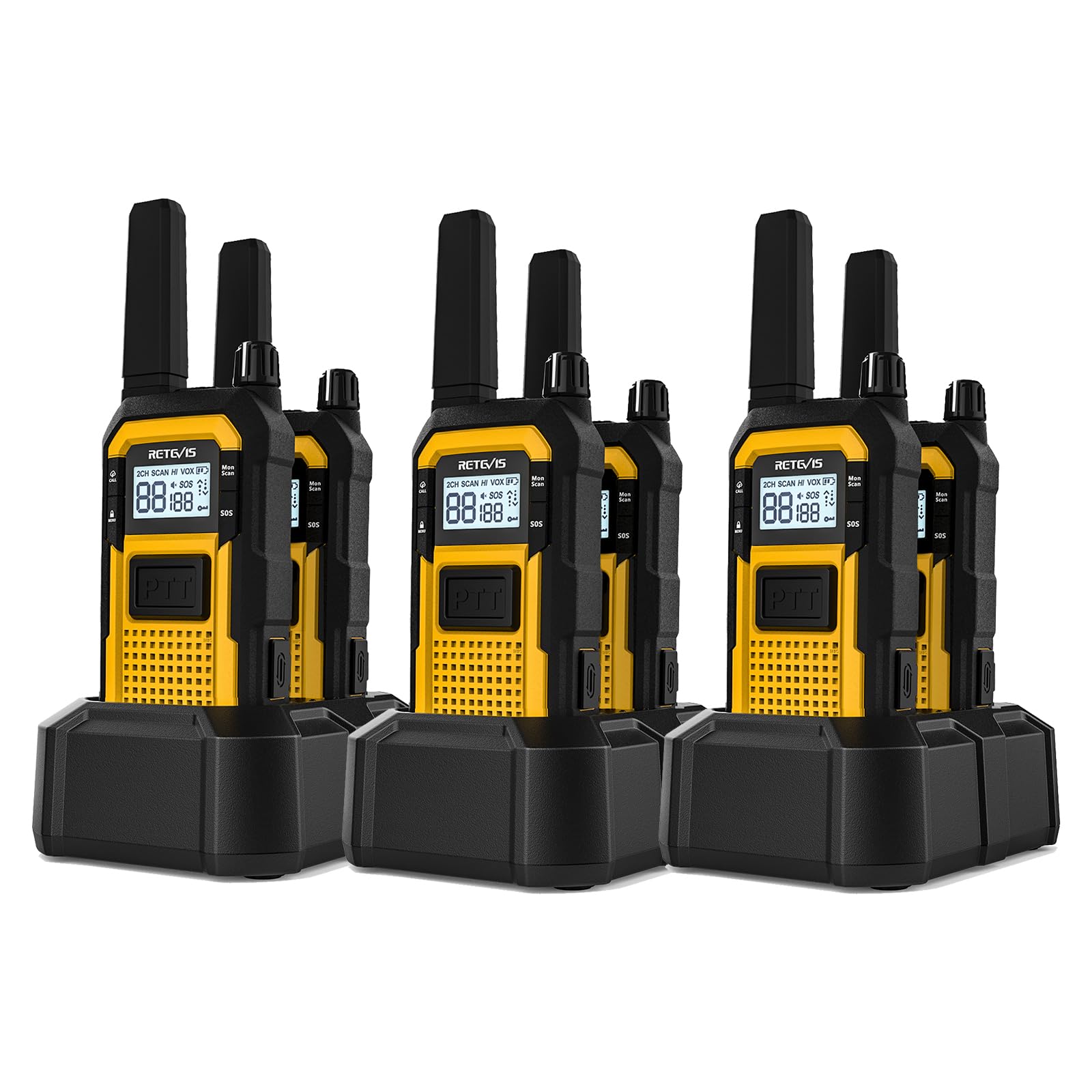 Foto 2 pulgar | Walkie Talkie Retevis Rb48 De Largo Alcance A Prueba De Agua Ip67, Paquete De 6 - Venta Internacional.