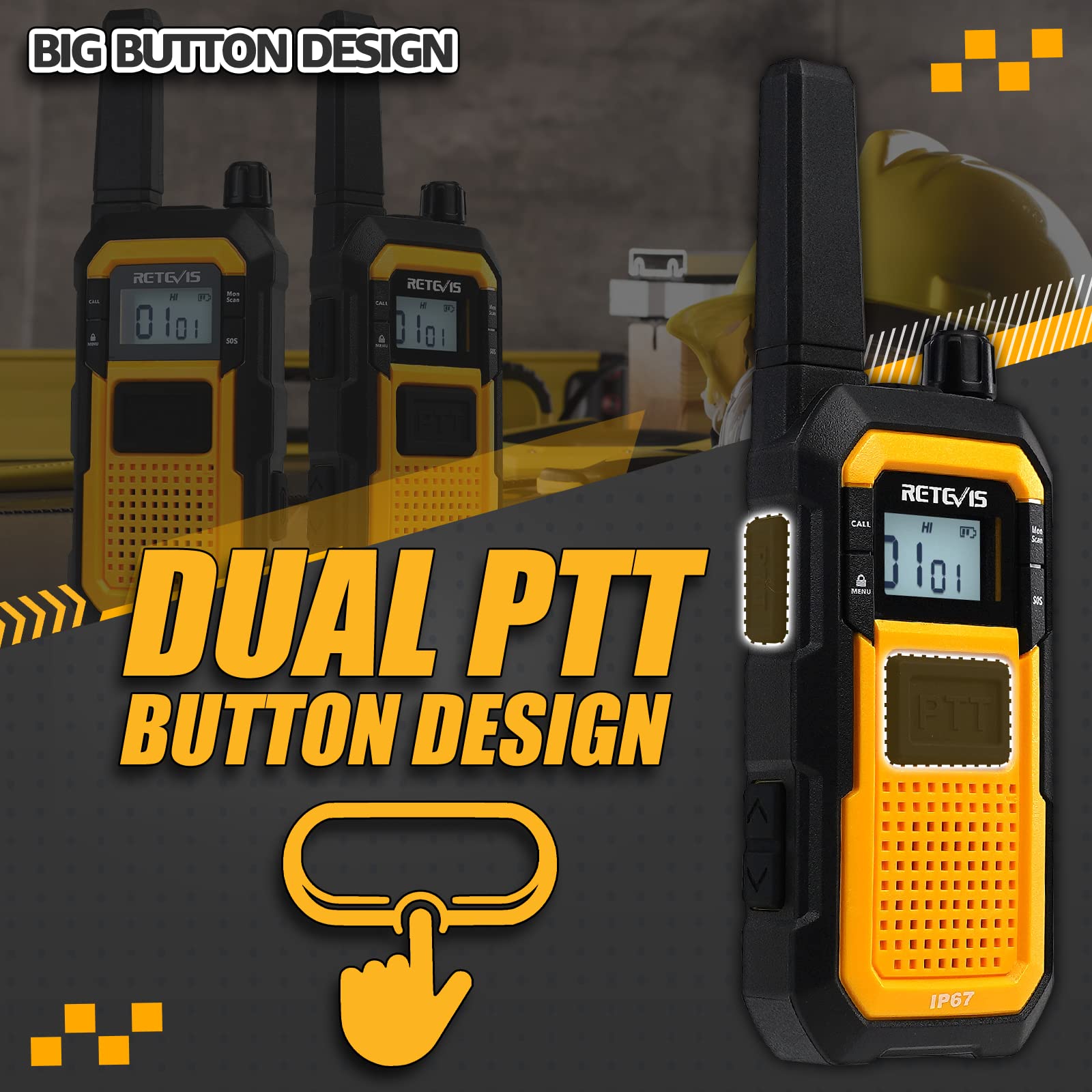 Foto 5 | Walkie Talkie Retevis Rb48 De Largo Alcance A Prueba De Agua Ip67, Paquete De 6 - Venta Internacional.