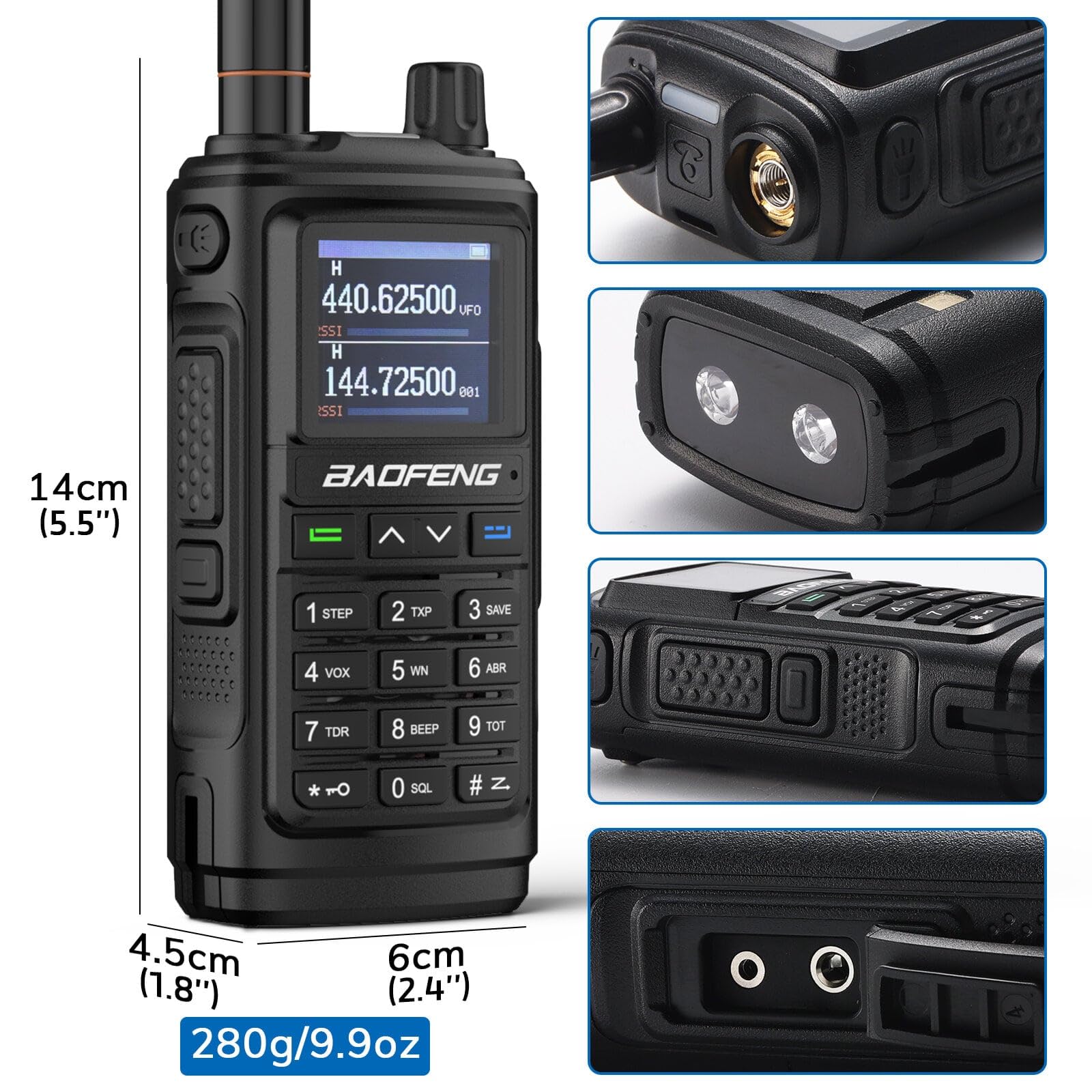 Foto 4 pulgar | Radio Bidireccional Baofeng Uv-17r De Doble Banda Mejorada 144-148/420-450 Mhz - Venta Internacional.