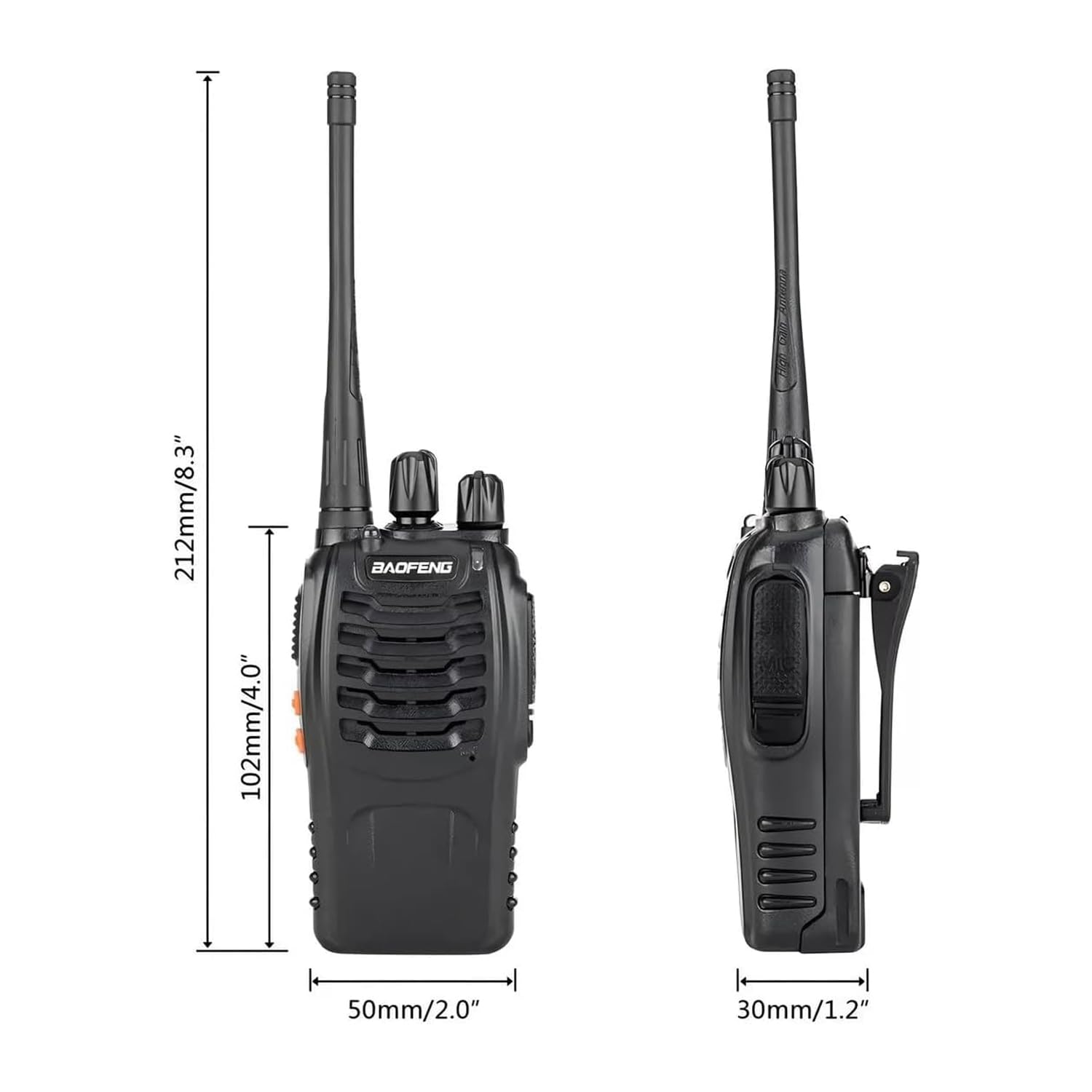 Foto 5 pulgar | Walkie Talkies Baofeng 888s Recargables De Largo Alcance  Paquete De 2 - Venta Internacional.