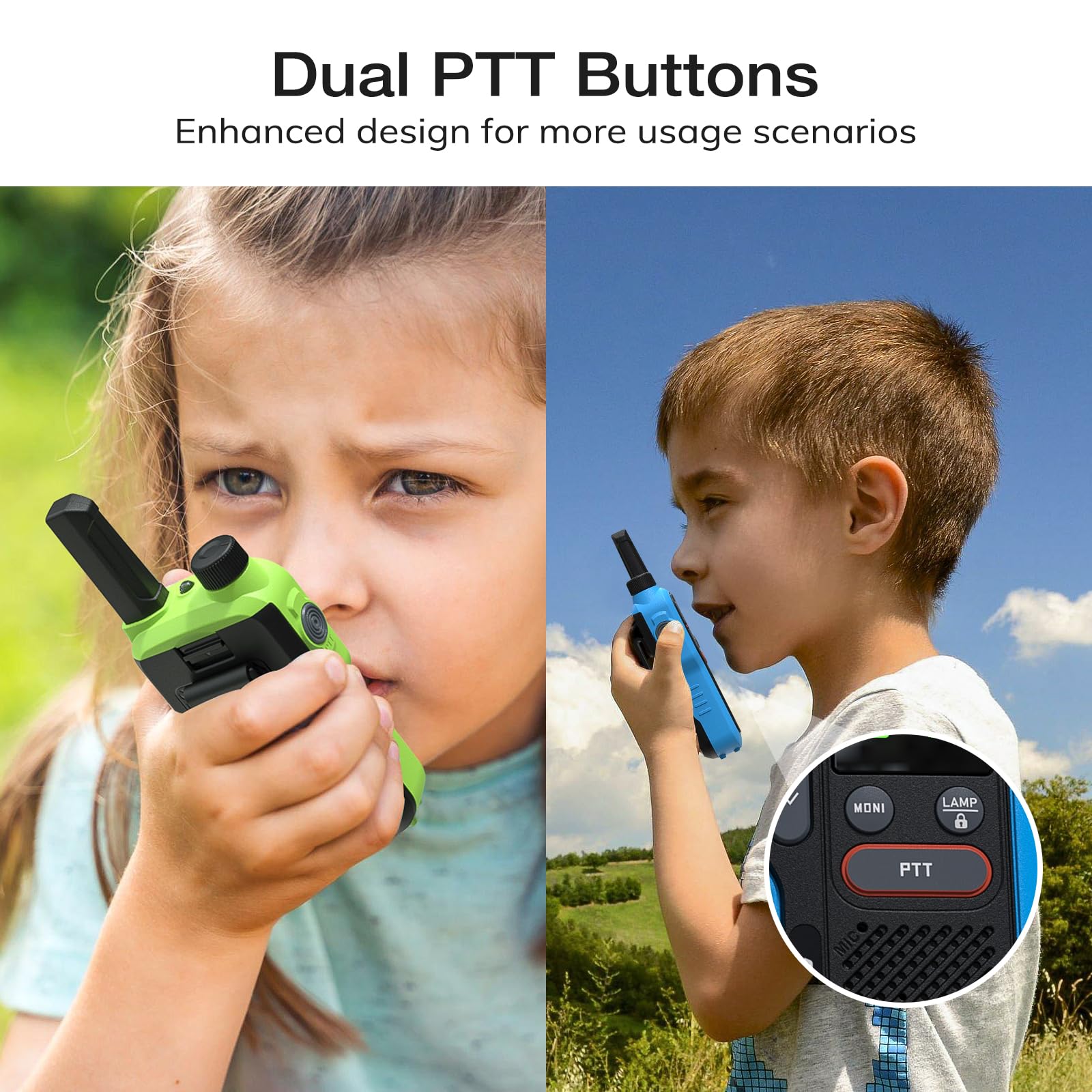 Foto 3 pulgar | Walkie Talkies Baofeng Gt-18 Para Niños Y Adultos  Paquete De 3  Amarillo  Verde Y Azul - Venta Internacional.