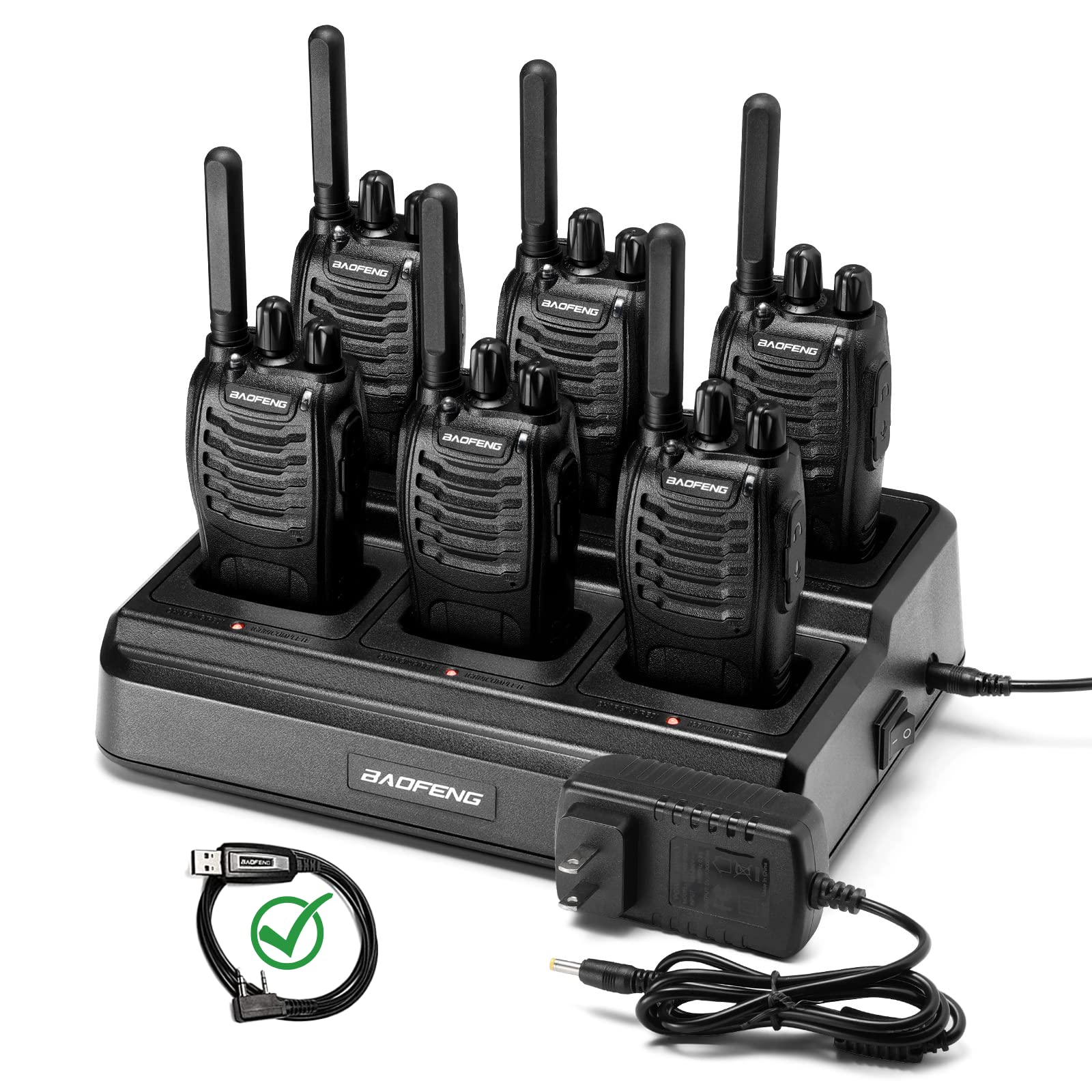 Foto 1 | Walkie Talkies Baofeng Bf-88st De Largo Alcance (paquete De 6) Negros - Venta Internacional.