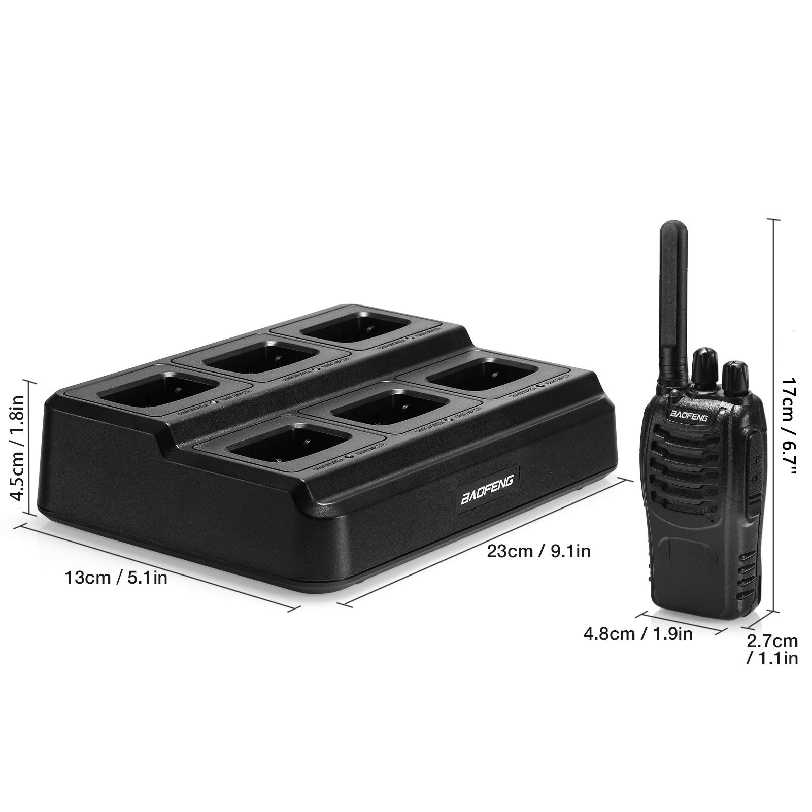 Foto 4 | Walkie Talkies Baofeng Bf-88st De Largo Alcance (paquete De 6) Negros - Venta Internacional.