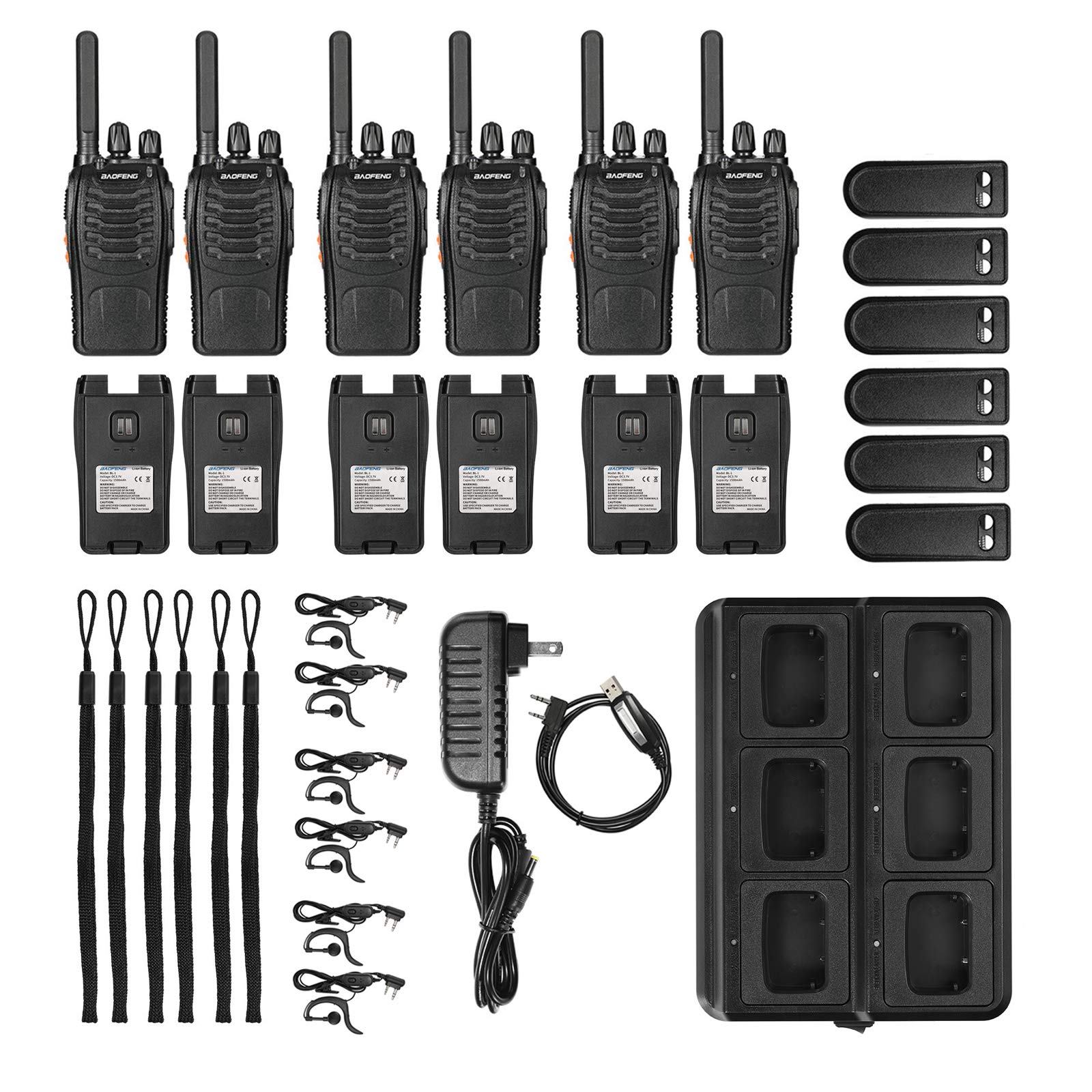 Foto 7 | Walkie Talkies Baofeng Bf-88st De Largo Alcance (paquete De 6) Negros - Venta Internacional.