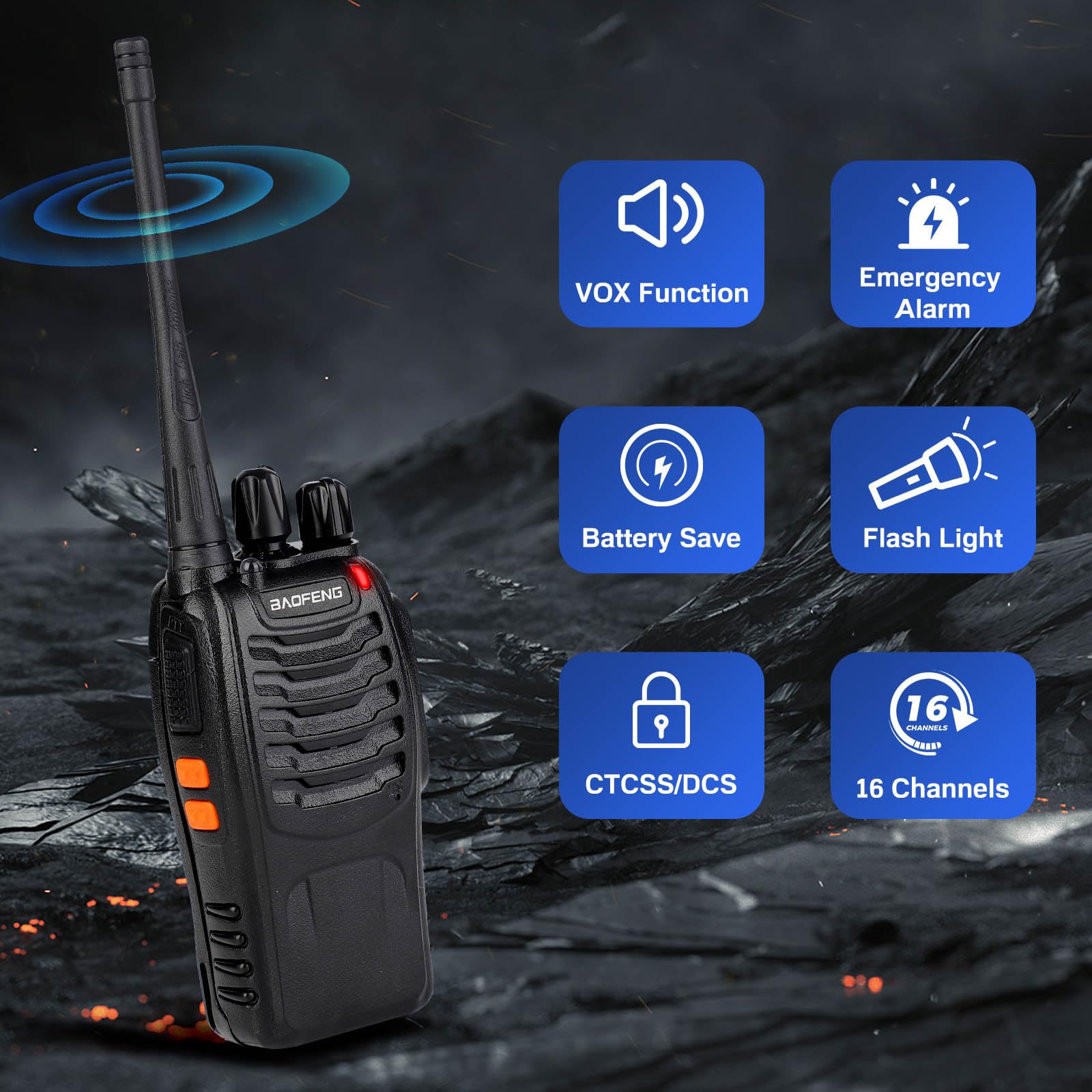 Foto 6 | Walkie Talkies Baofeng 888s Recargables De Largo Alcance (paquete De 12) - Venta Internacional.
