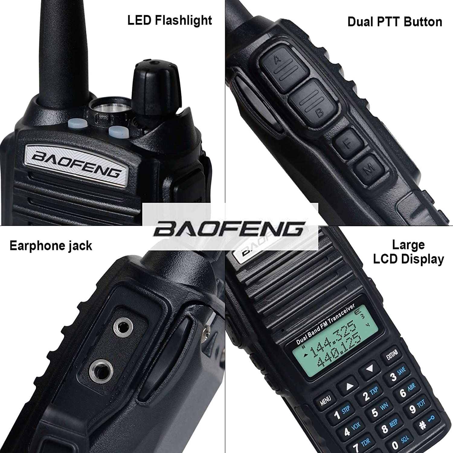 Foto 8 pulgar | Walkie Talkies Baofeng Uv-82 De Alta Potencia  Paquete De 2 Con Accesorios - Venta Internacional.