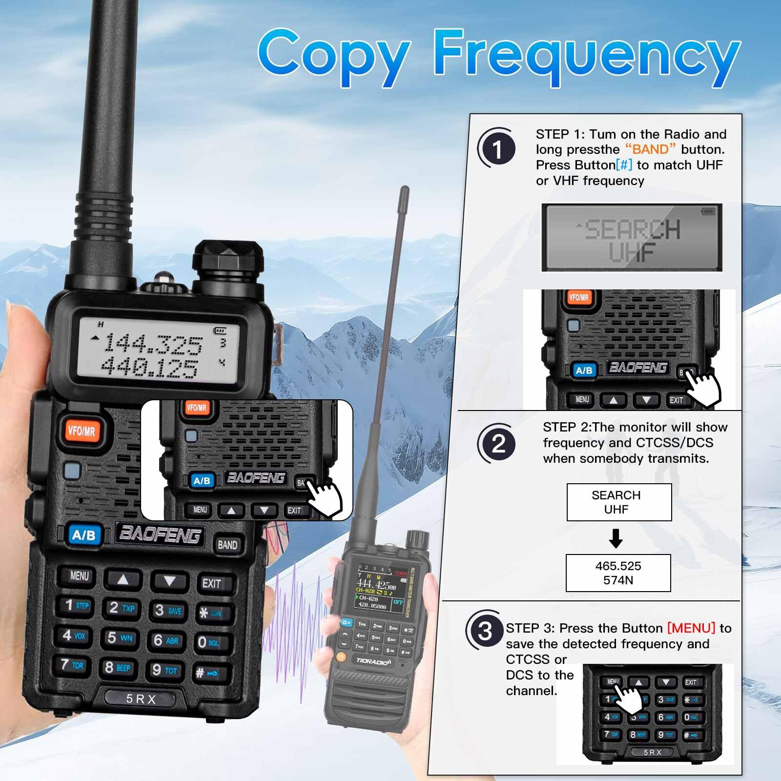 Foto 5 pulgar | Radio Bidireccional Baofeng 5rx Vhf/uhf  Paquete De 2 Unidades Con Accesorios - Venta Internacional.