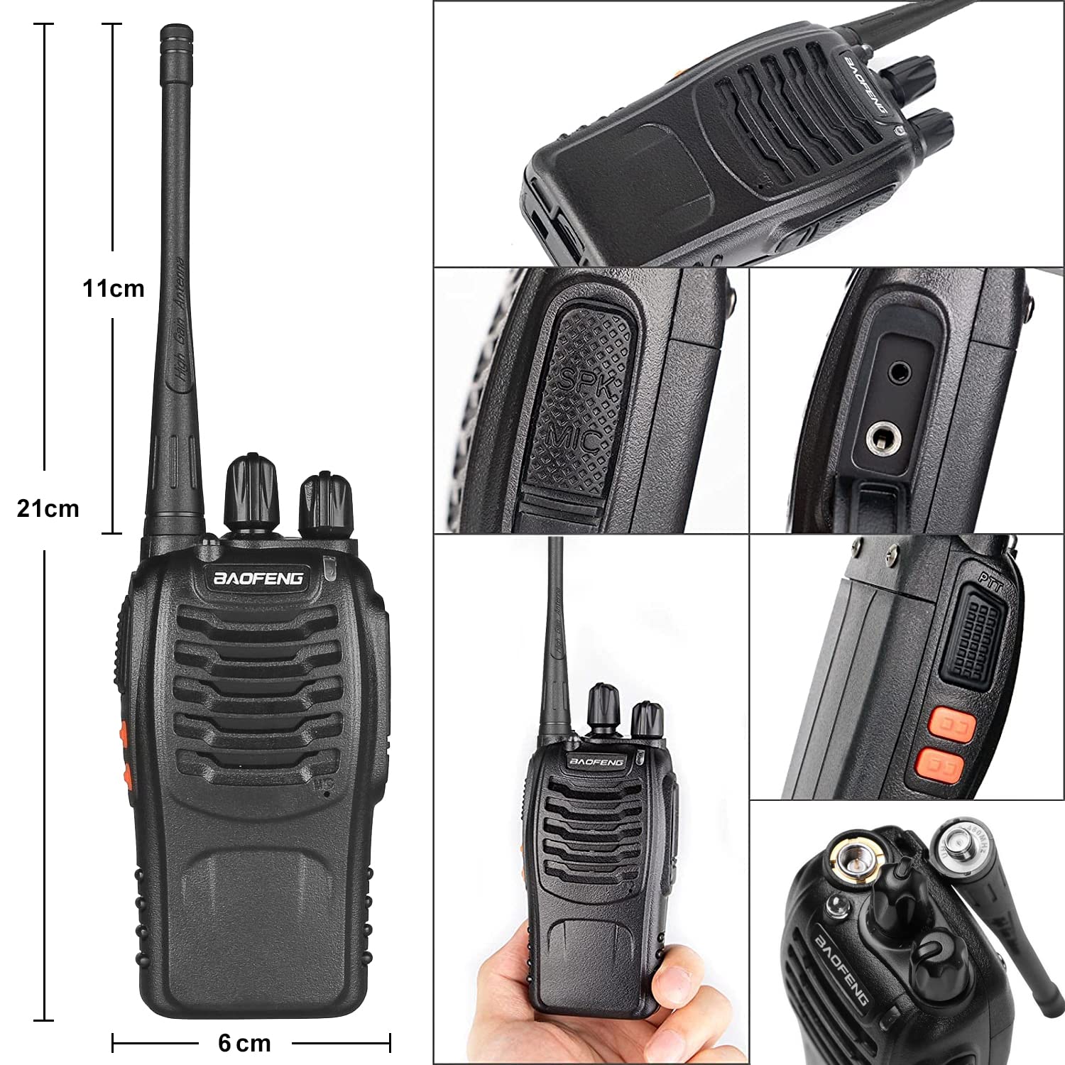 Foto 3 pulgar | Walkie Talkies Baofeng Bf-888s De Largo Alcance  Paquete De 3 Con Acceso. - Venta Internacional.