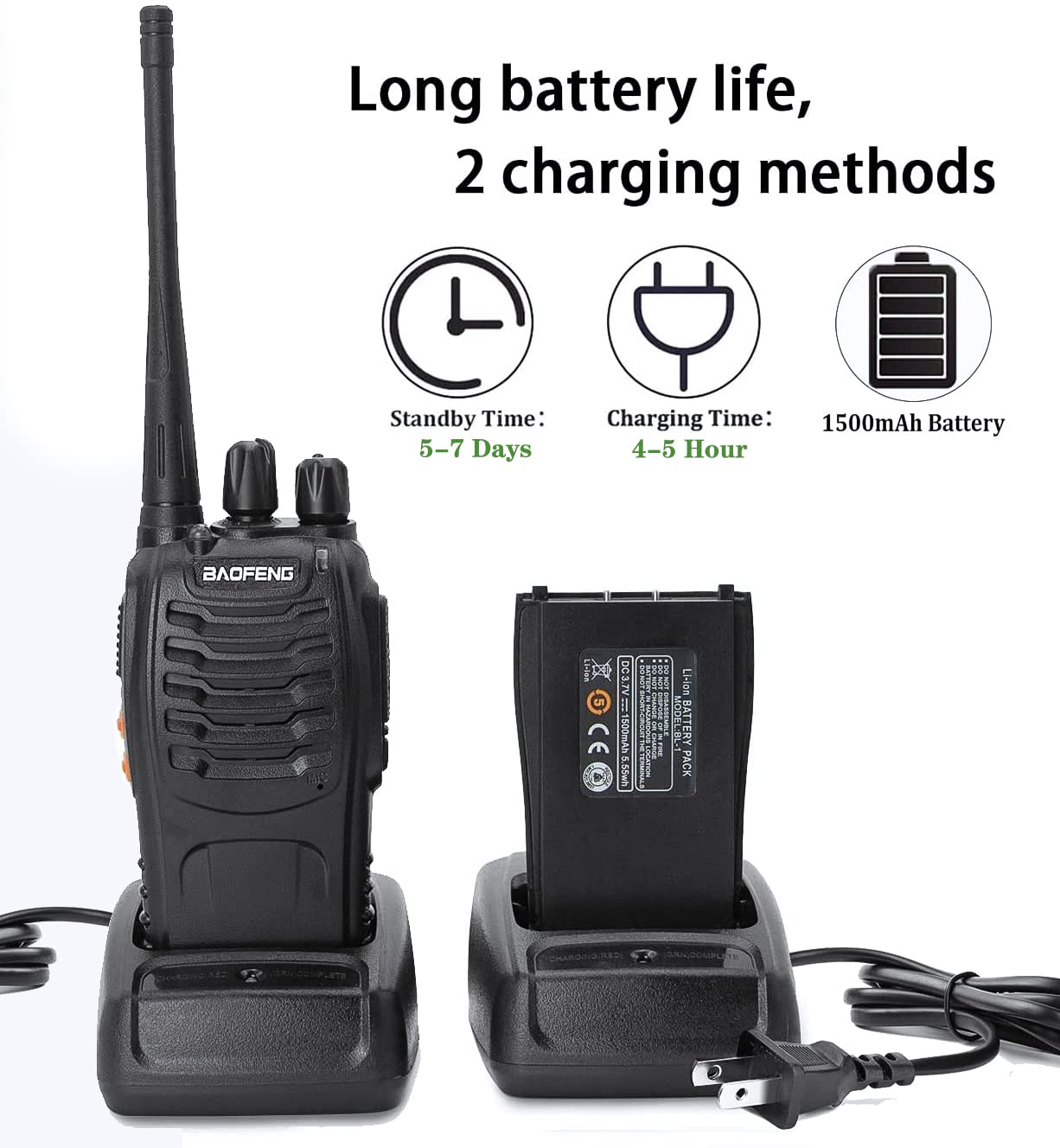Foto 5 pulgar | Walkie Talkies Baofeng Bf-888s De Largo Alcance  Paquete De 3 Con Acceso. - Venta Internacional.