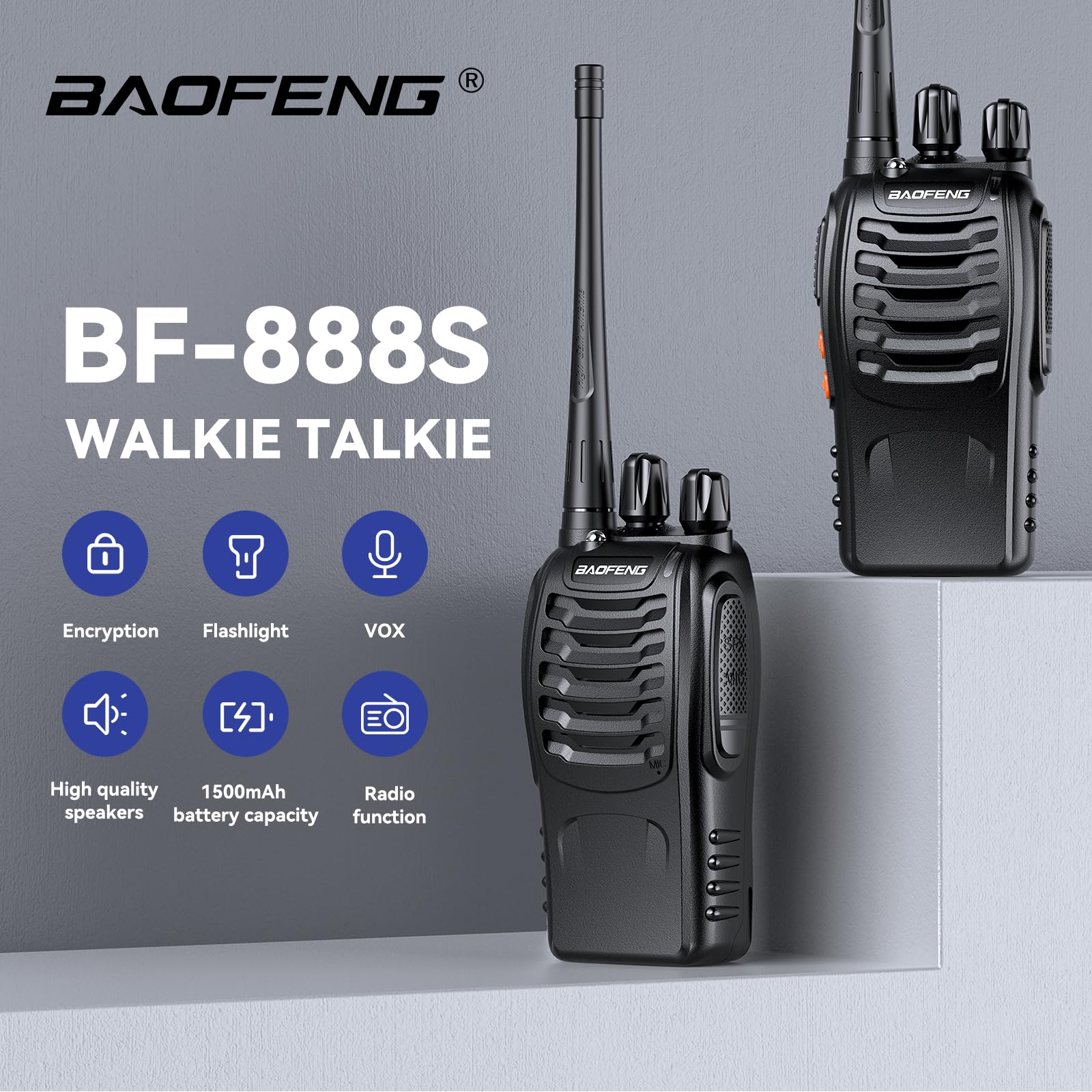 Foto 3 pulgar | Radio Bidireccional Baofeng Bf-888s De Largo Alcance  16 Canales  Con Auricular - Venta Internacional.