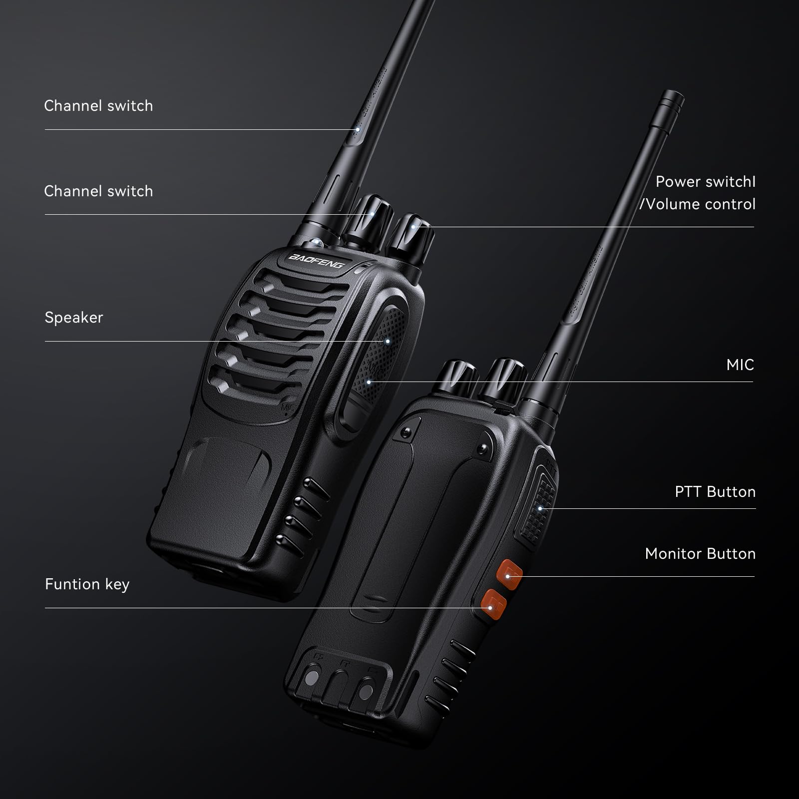 Foto 4 pulgar | Radio Bidireccional Baofeng Bf-888s De Largo Alcance  16 Canales  Con Auricular - Venta Internacional.