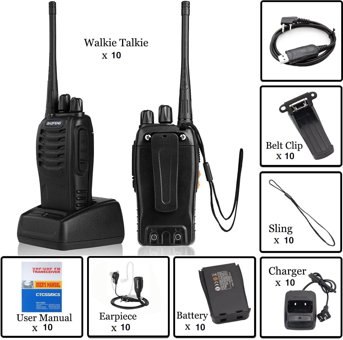 Foto 7 pulgar | Radio Bidireccional Baofeng Bf-888s De Largo Alcance  16 Canales  Con Auricular - Venta Internacional.