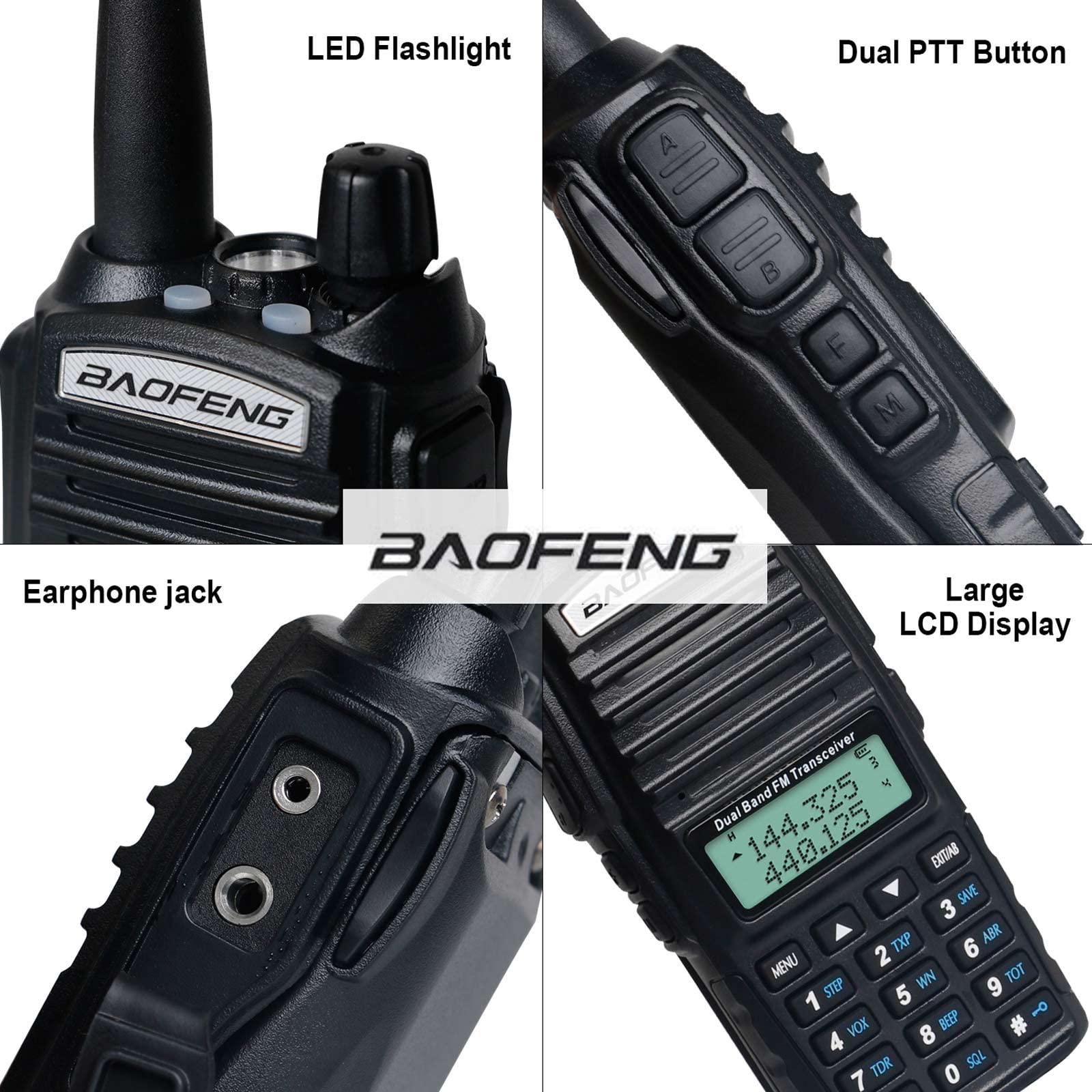 Foto 6 pulgar | Radio Bidireccional Baofeng Uv-82 Ham Radio 144-148/420-450 Mhz (paquete De 5) - Venta Internacional.