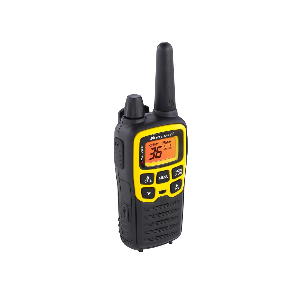 Foto 5 pulgar | Radio Midland color Negro de Dos Vías con Base de Carga 36 Canales 32 Millas  2 Piezas
