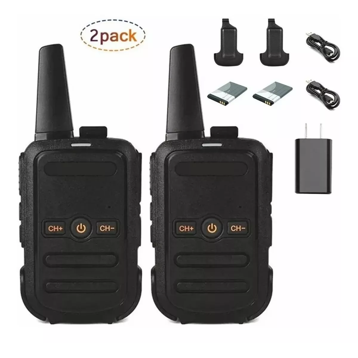 Foto 2 | Radios Walkie Talkie Eo Safe Imports ESI-4861 color Negro 2 Piezas