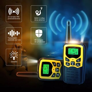 Foto 3 | Duo Walkie Talkie 22 Canales Eo Safe Imports Esi-5314 Negro