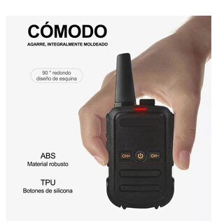 Foto 3 | Radios Walkie Talkie Eo Safe Imports ESI-5312 color Negro Recargables