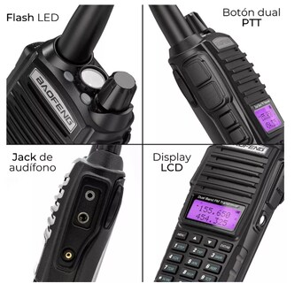 Foto 4 | Radio Baofeng Uv-82 Uhf Manos Libres Walkie-talkie 10km M39-c