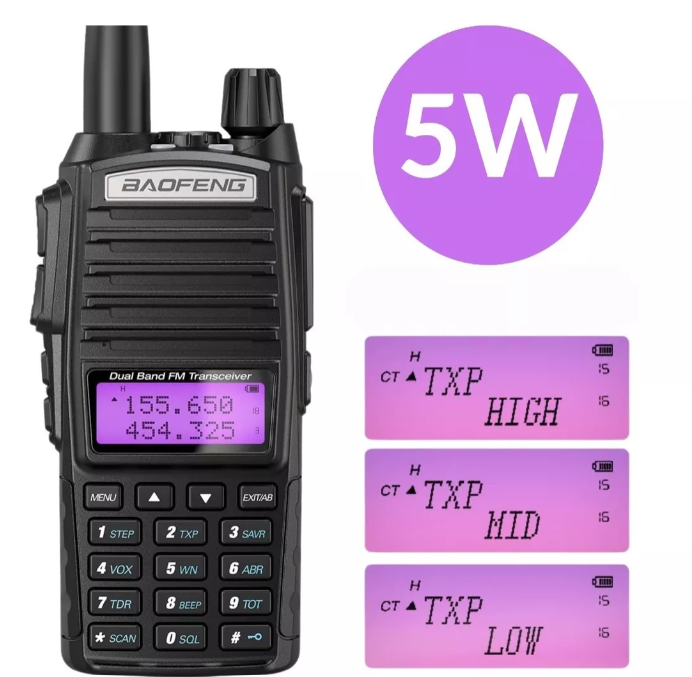 Foto 7 pulgar | Radio Baofeng Uv-82 Uhf Manos Libres Walkie-talkie 10km M39-c