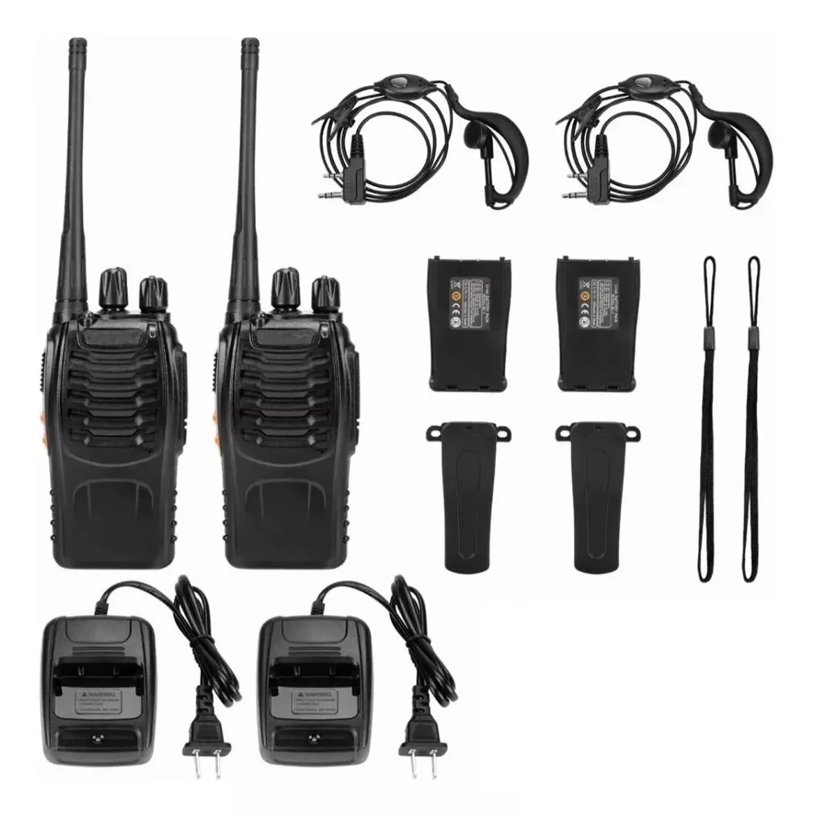 Foto 3 pulgar | Radio Walkie Talkie Recargable Eo Safe Imports Esi-6459 con Manos Libres Negro 2 Piezas