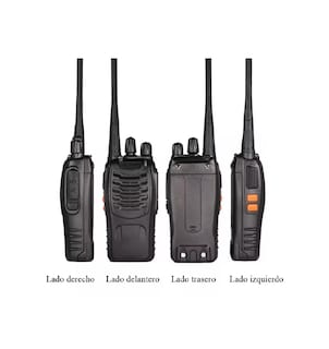 Foto 2 | Radio Portátil Radio Walkie-Talkie Belug 2 Piezas color Negro