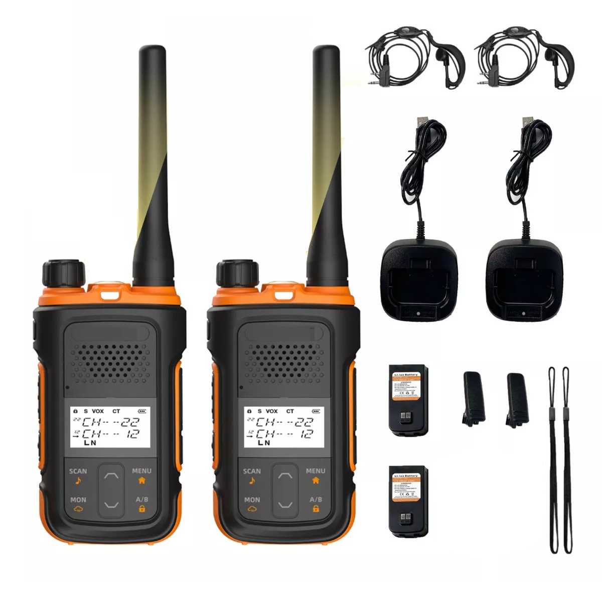 Radios con Manos Libres 2 Piezas Eo Safe Imports Esi-11756 Negros