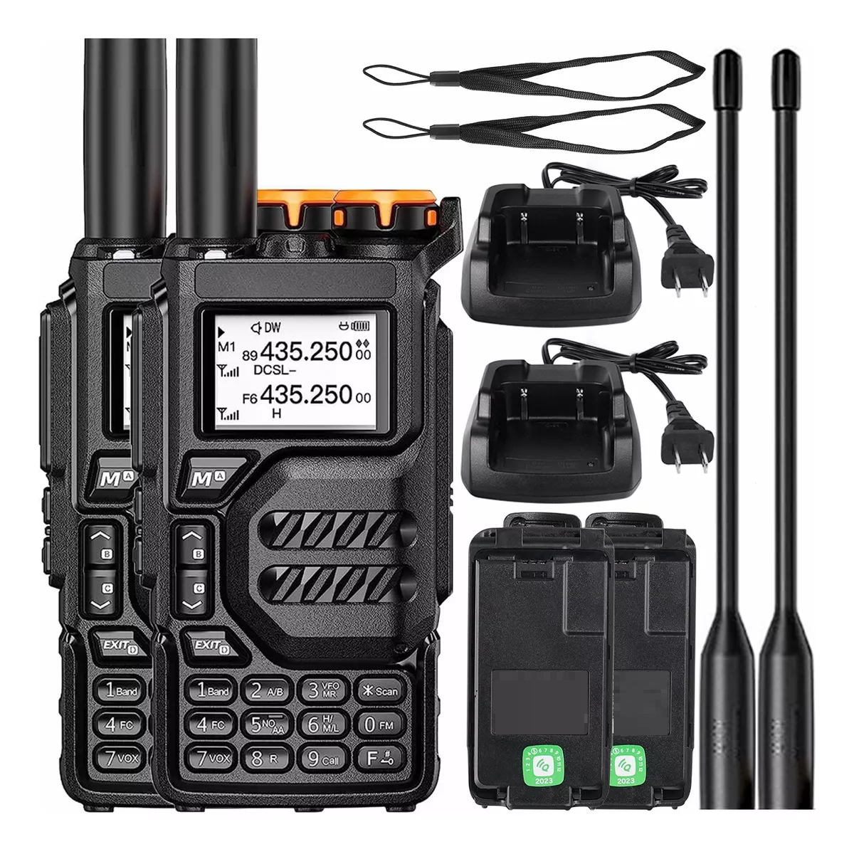 Radios Walkie Talkies Manos Libres 2pcs  Eo Safe Imports Esi-13072 Negro