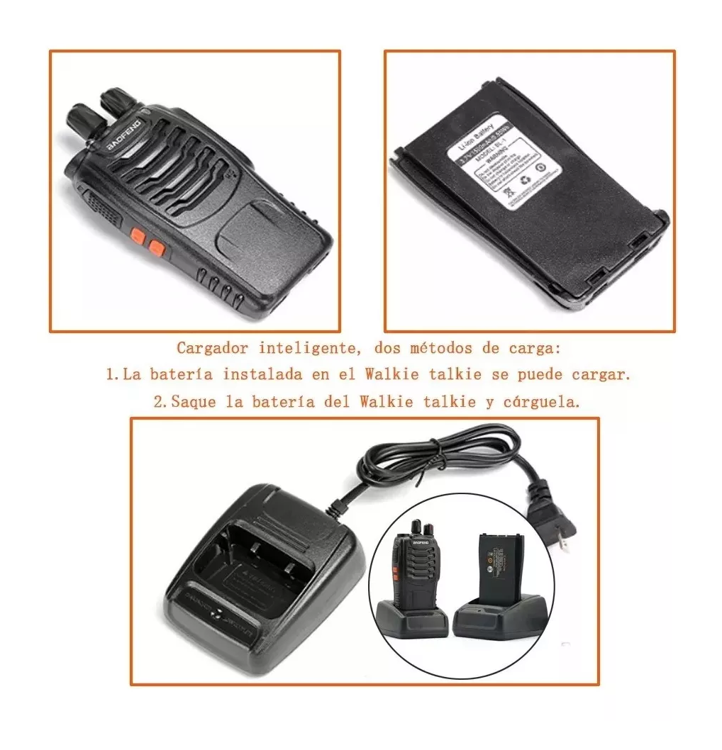 Foto 4 | Radios Baofeng Walkie Talkies Bf-888s Kit 2 Piezas