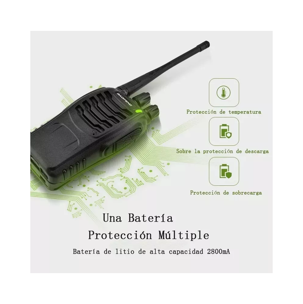 Foto 3 | Radios Baofeng Walkie Talkies Bf-888s Kit 2 Pc Manos Libres