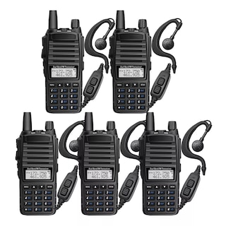 Foto 1 | 5 Pcs Radios Walkie Talkie Recargable, Con Manos Libres Eo Safe Imports Esi-16158 Negro