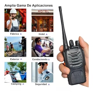 Foto 2 | Kit De 6 Radios Walkie-talkies Uhf Manos Libres Eo Safe Imports Esi-16156 Negro