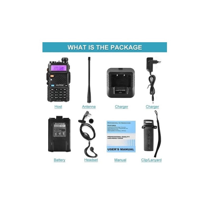 Foto 4 pulgar | Transmisor De Radio Walkie Talkie Baofeng Uv-5r 520 Mhz 3800 Mah - Venta Internacional.
