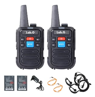 Foto 1 | Radios Walkie Lab.g Recargables Usb Baofeng Bf-c50 - 2 Piezas Negro