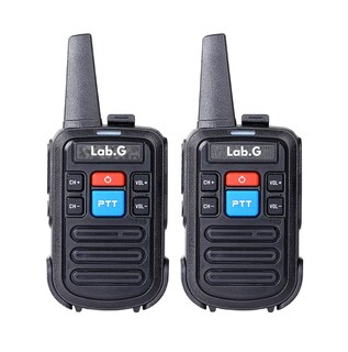 Foto 3 | Radios Walkie Lab.g Recargables Usb Baofeng Bf-c50 - 2 Piezas Negro