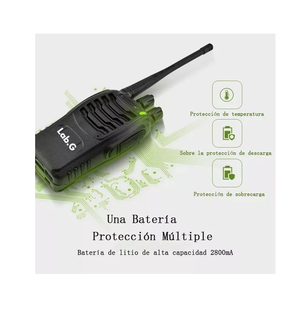 Foto 3 | Radios Walkie Talkies Bf-888s Kit 2 Pc Manos Libres