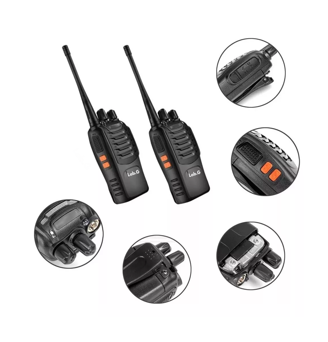Foto 4 | Radios Walkie Talkies Bf-888s Kit 2 Pc Manos Libres