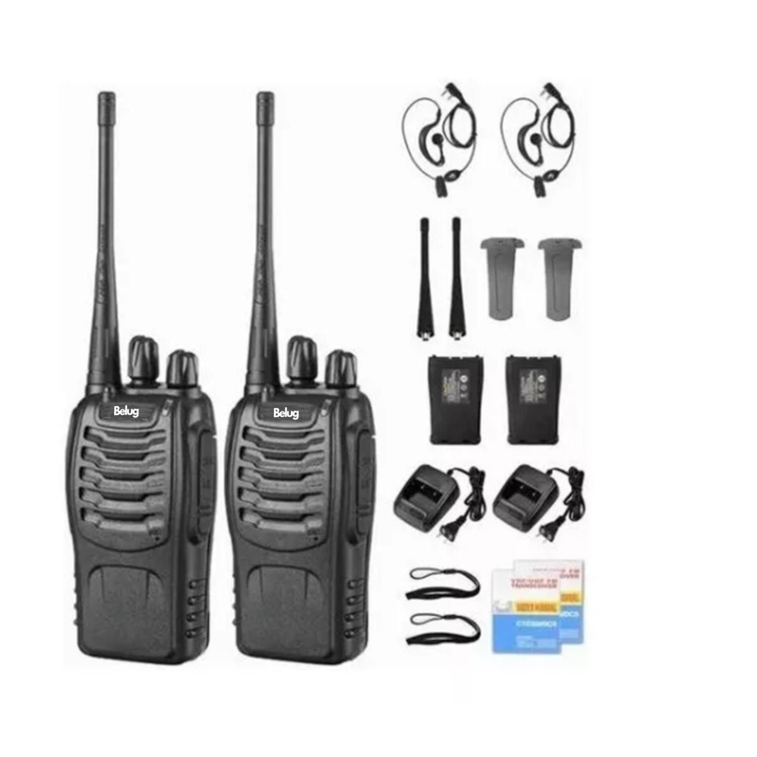 Foto 3 pulgar | Radios Belug Walkie Talkies Bf-888s Kit 2 Pc Manos Libres, Negros