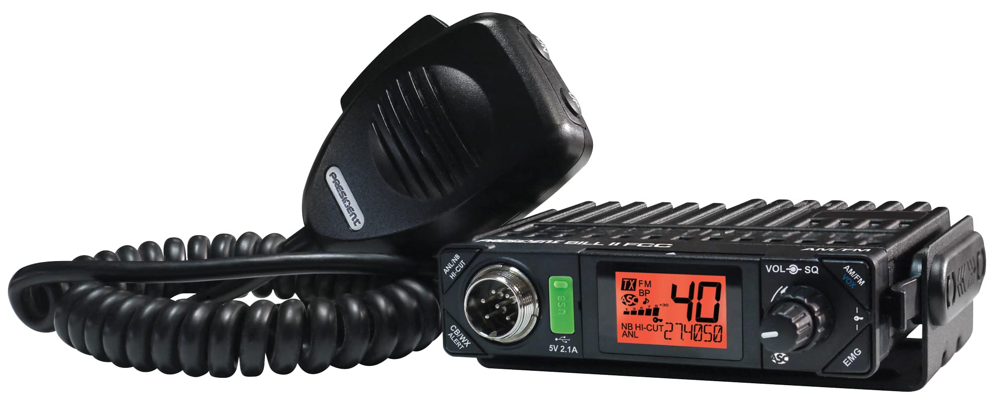 Foto 1 | Cb Radio President Electronics Bill Ii Fcc Ultracompact - Venta Internacional.