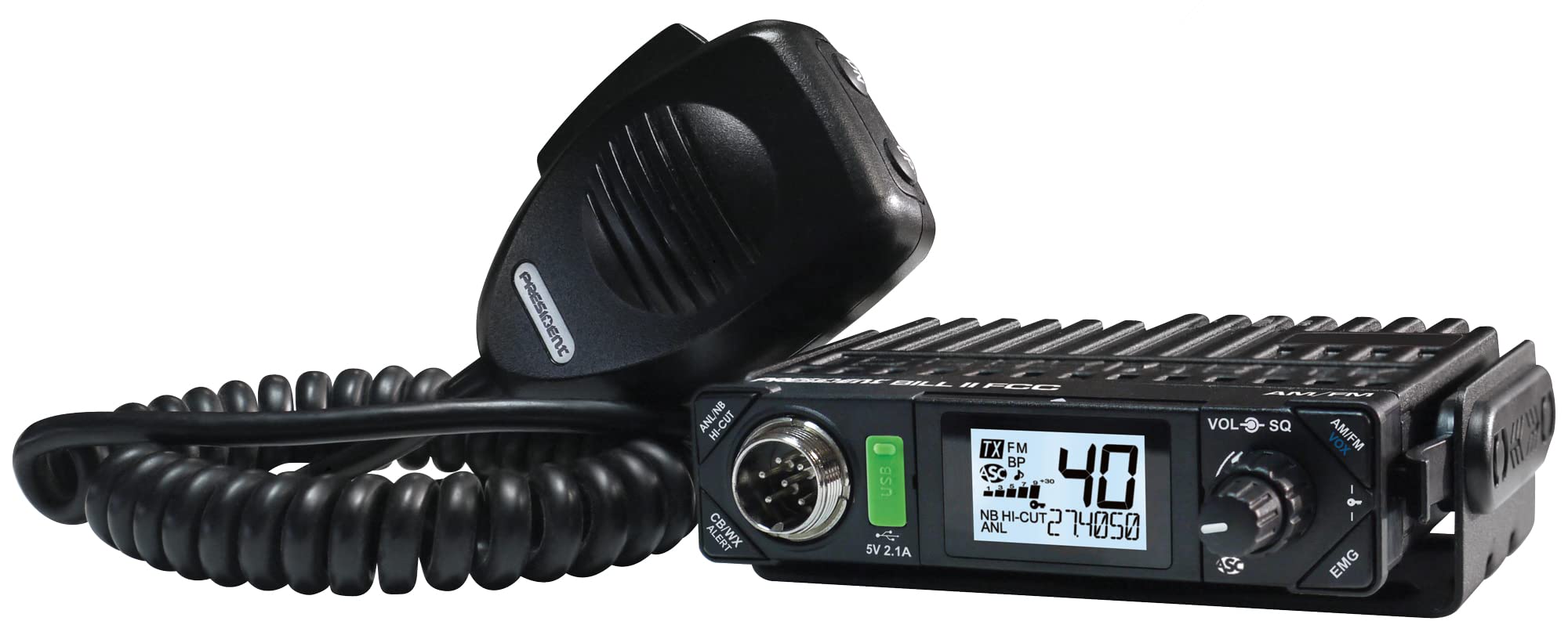 Foto 8 pulgar | Cb Radio President Electronics Bill Ii Fcc Ultracompact - Venta Internacional.