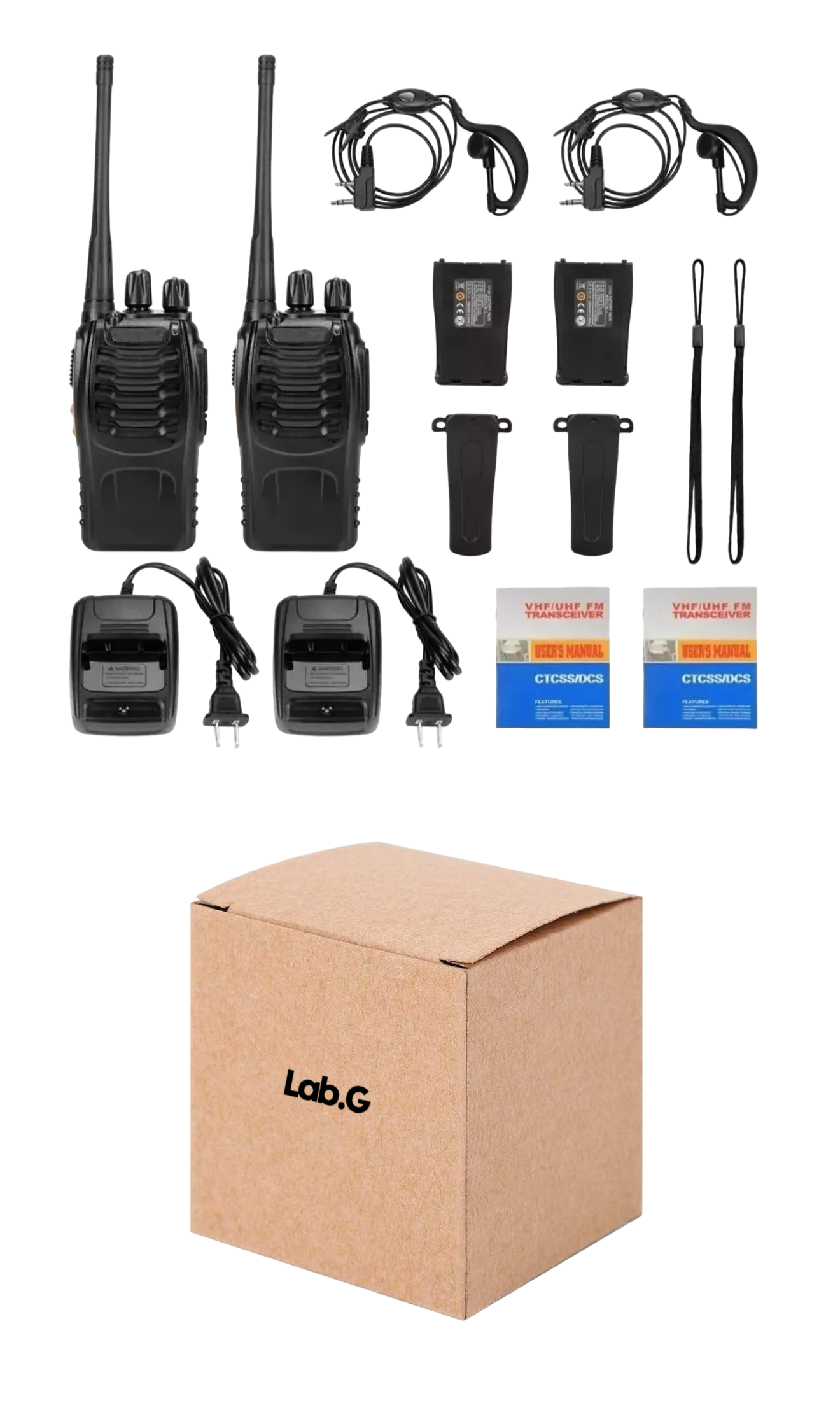 Foto 2 pulgar | Radio Walkie Talkie Comunicador Bf-888s 2 Pack Portatiles Negro