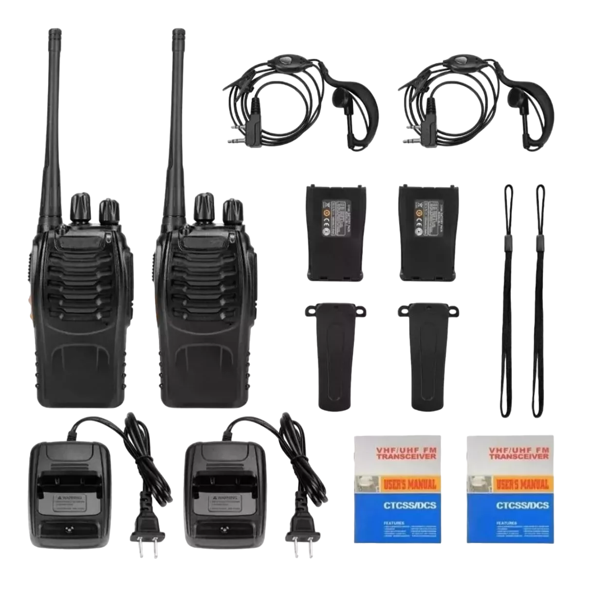 Foto 5 pulgar | Radio Walkie Talkie Comunicador Bf-888s 2 Pack Portatiles Negro