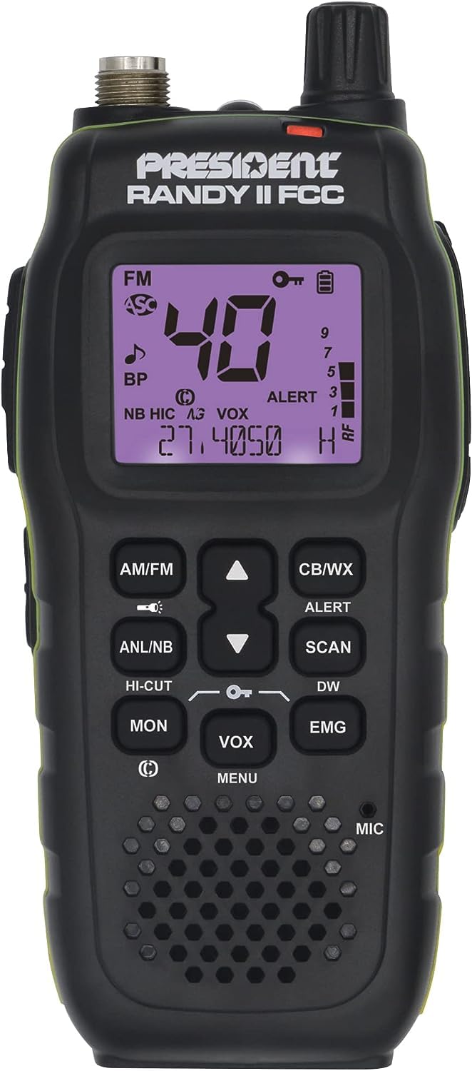 Foto 4 pulgar | Pantalla Lcd Portátil O Móvil Cb Radio President Randyii De 7 Colores - Venta Internacional.