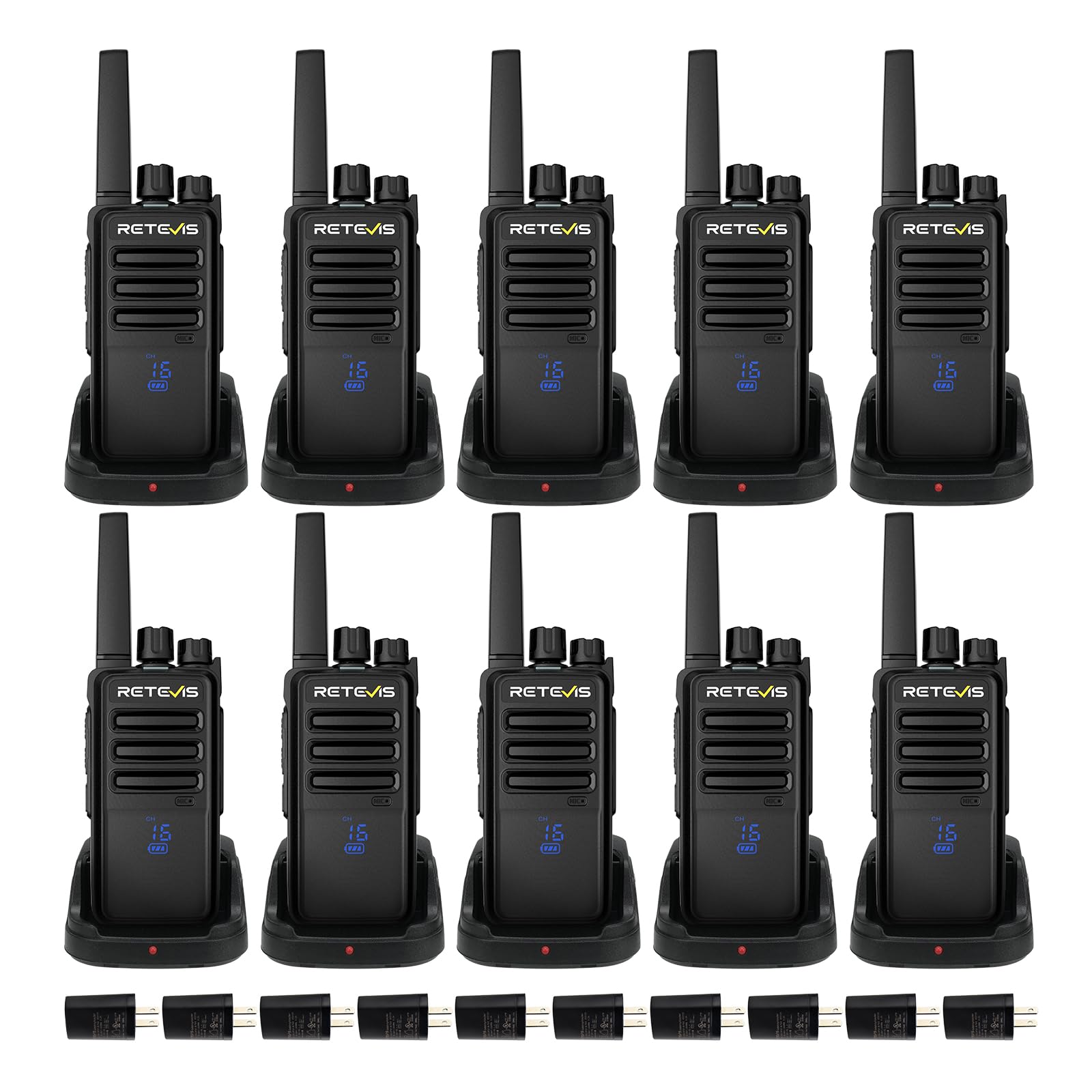 Foto 1 | Radio Bidireccional Retevis Rt68h, Walkie Talkies De Largo Alcance, Paquete De 10 - Venta Internacional.